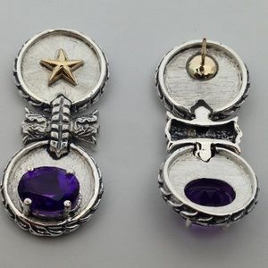 Natural Amethyst Earrings